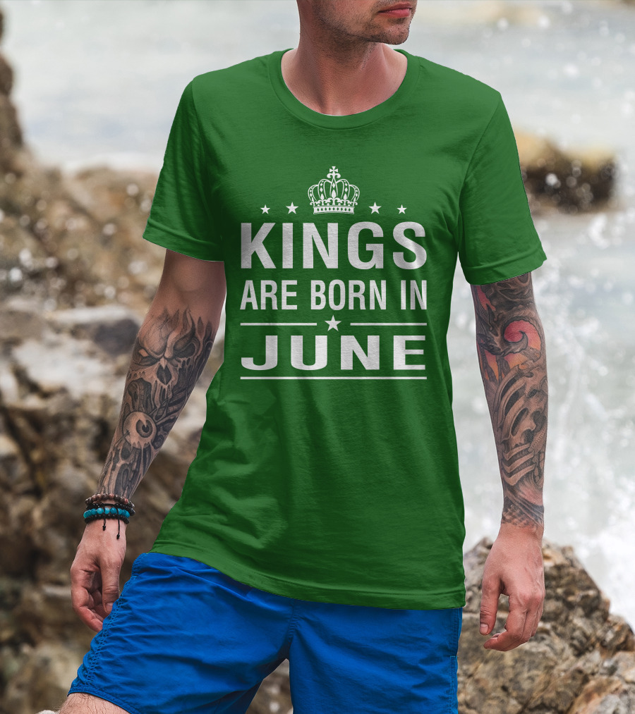 June Kings Birthday Crown Stars T-Shirt