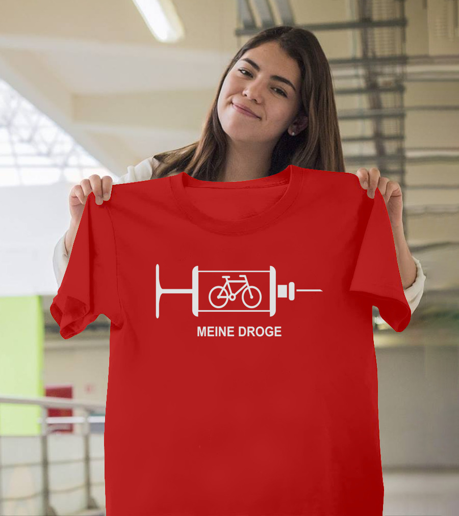 Biken Meine Droge Fahrrad Spritze Konzept T-Shirt