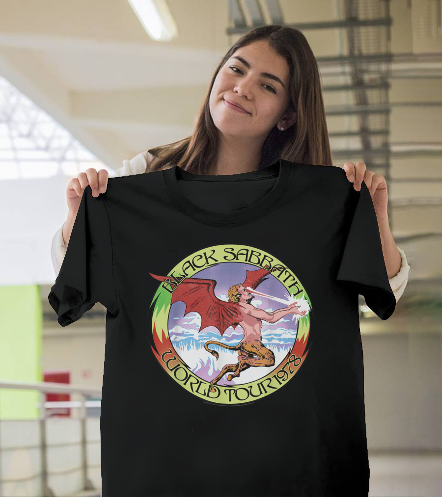 Black Sabbath World Tour 1978 Winged Beast with Ice Mountains T-Shirt