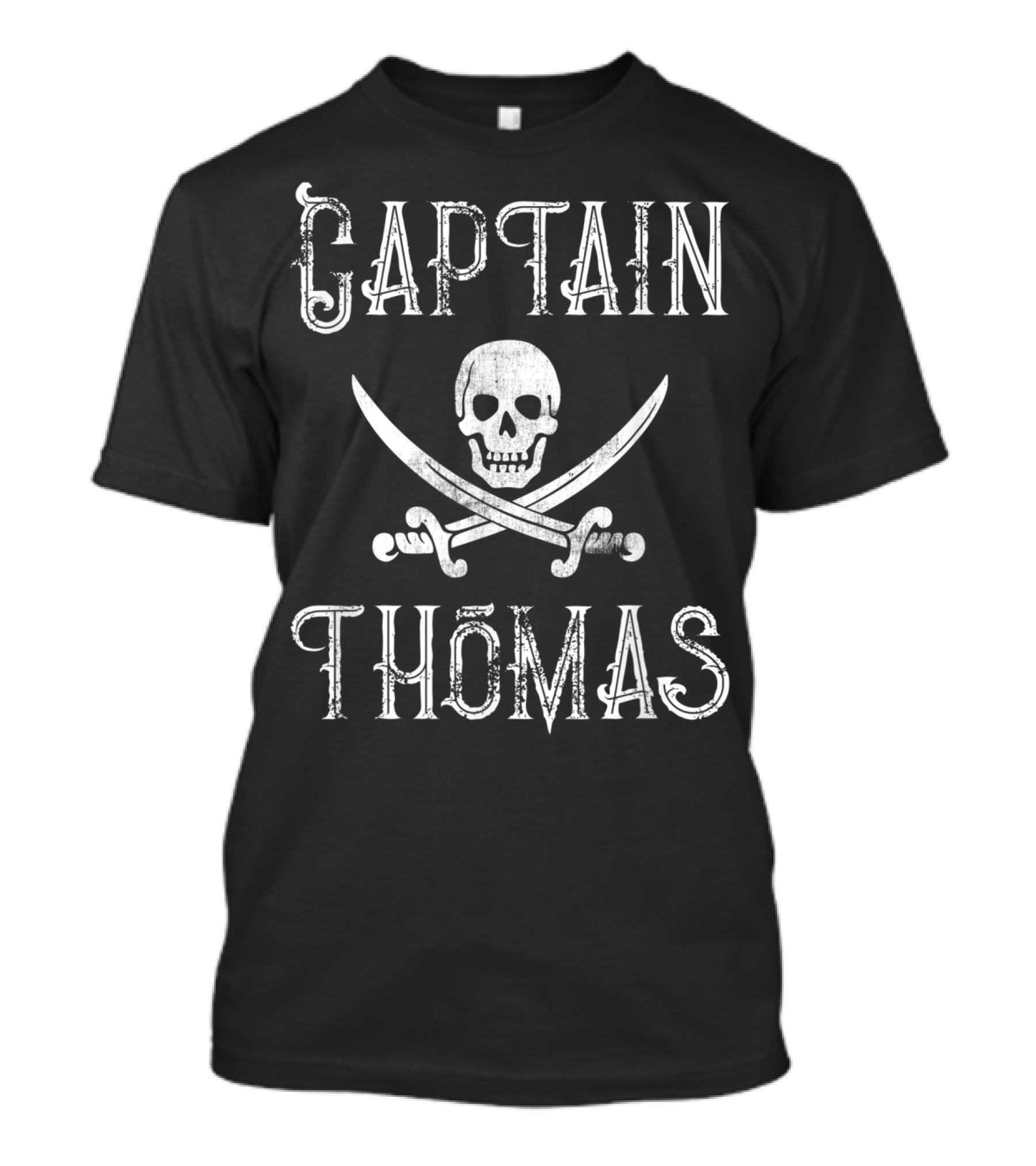 Captain Thomas Skull Crossbones Vintage Boating T-Shirt