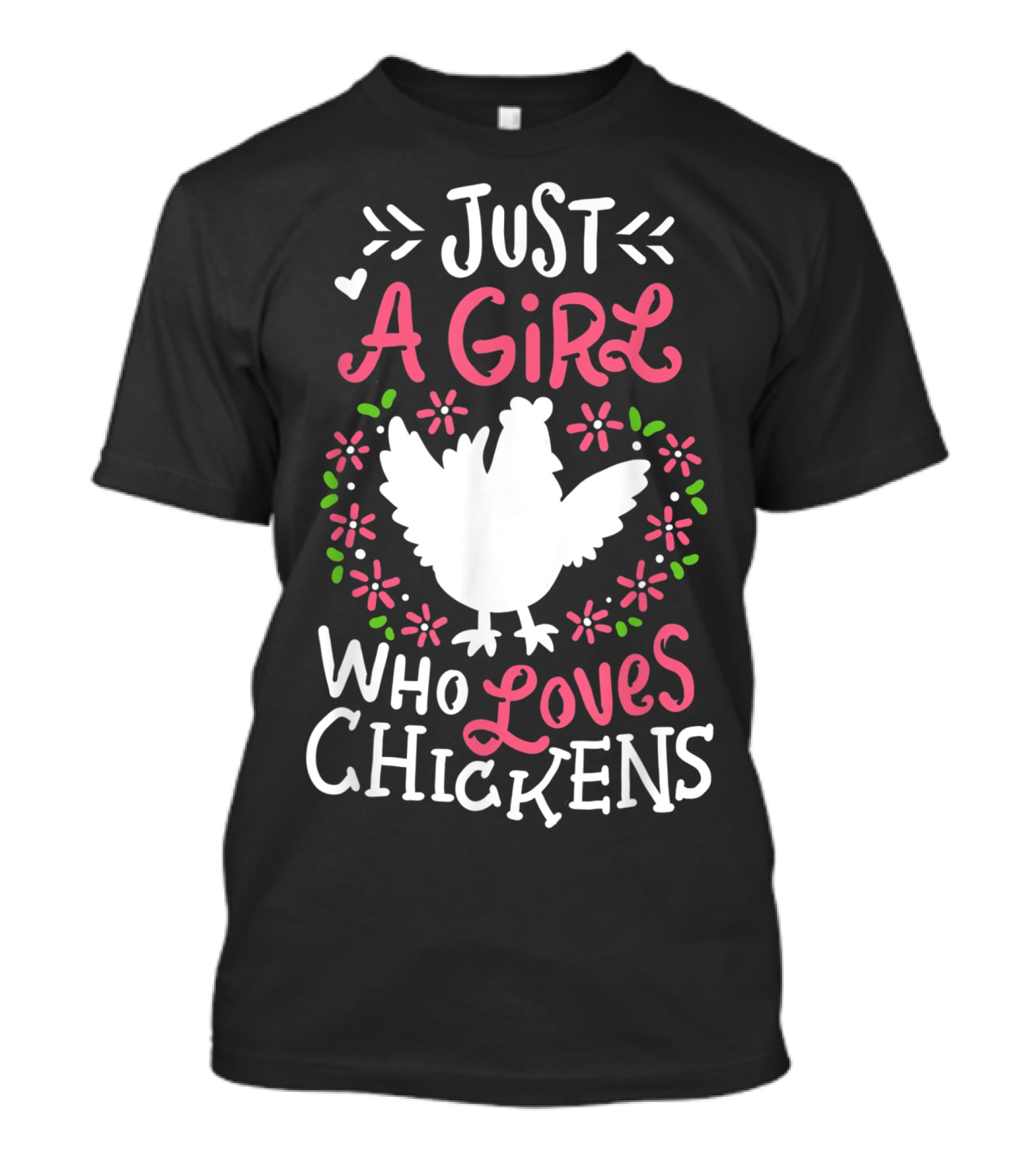 Just A Girl Who Loves Chickens Cute Dress T-Shirt