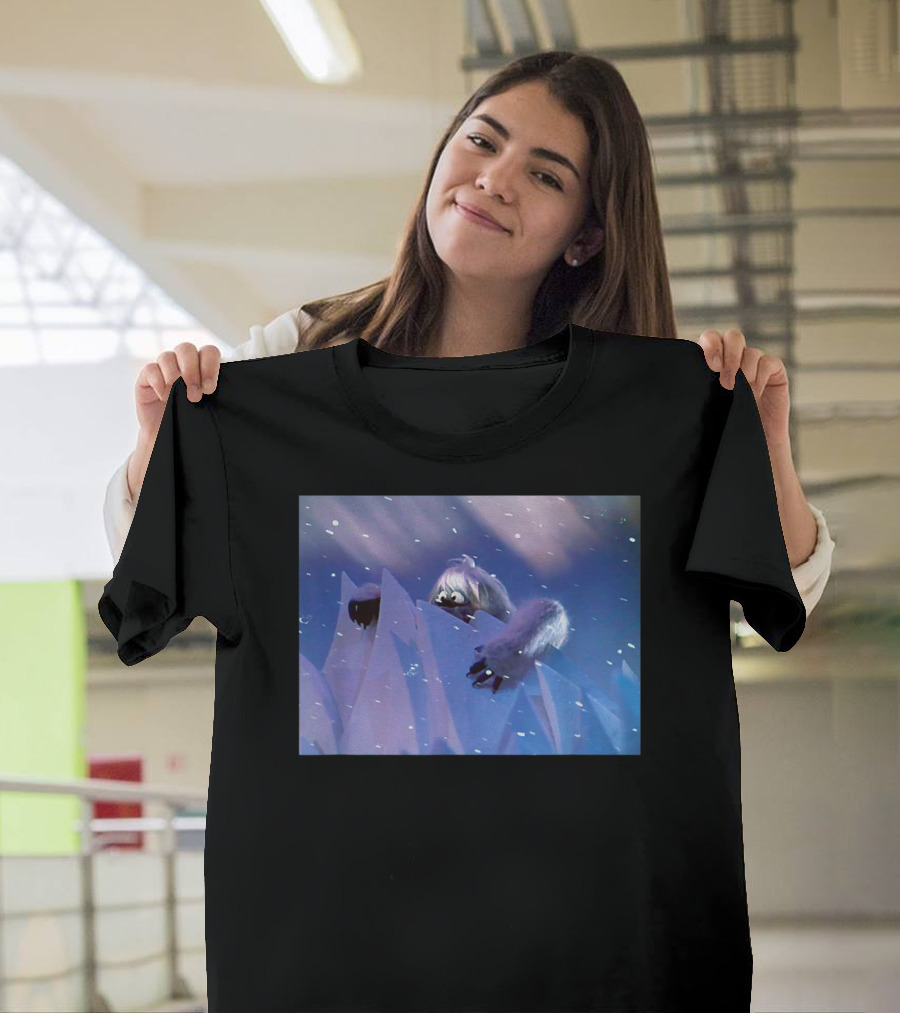 Classic Christmas Special Abominable Snowman Winter Scene Rugged Snowy Mountains T-Shirt