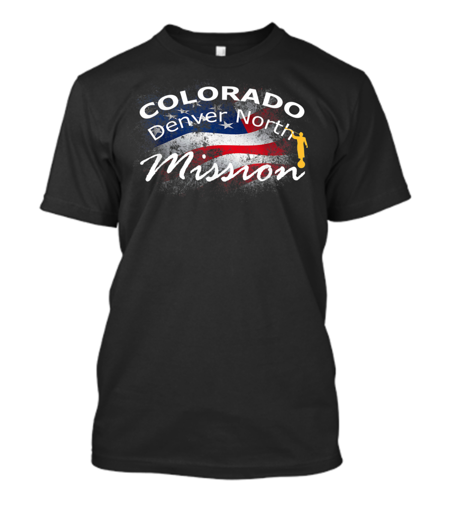 Colorado Denver North Mission USA Flag T-Shirt