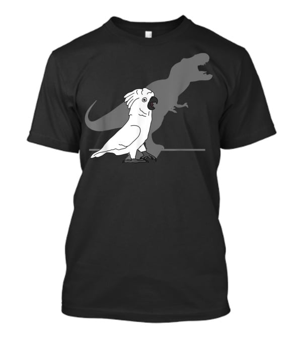 Cute Screaming Parrot Bird Birb Funny Trex T-Shirt
