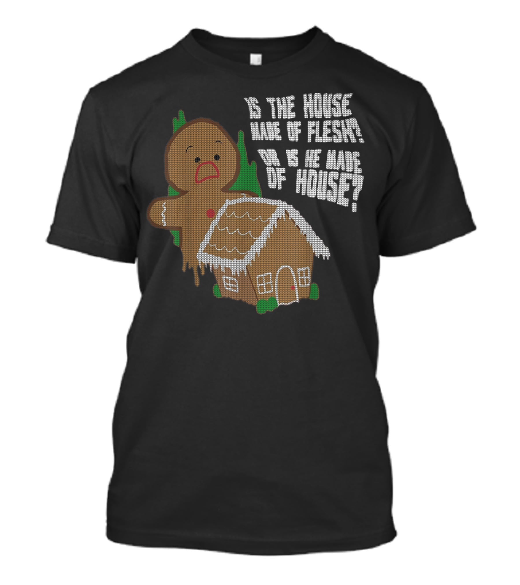 Funny Animation Cute Comics Gingerbread House Paradox T-Shirt