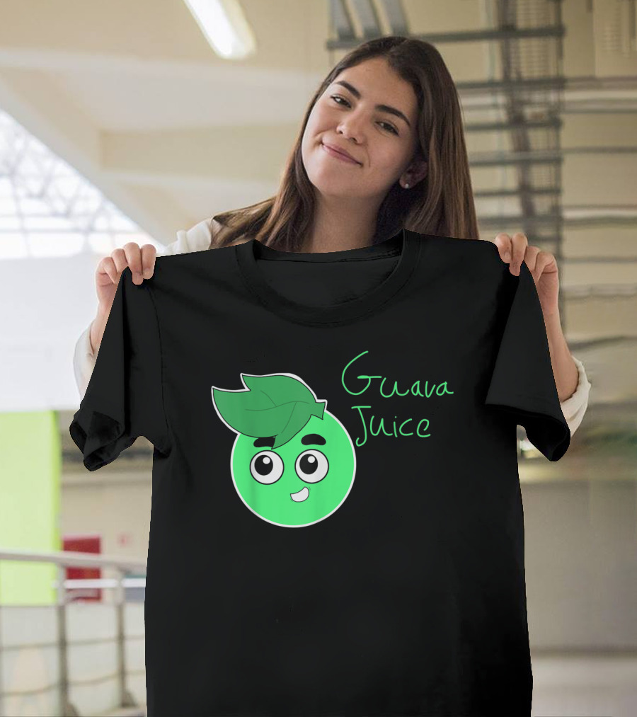 Guava Juice Green Cute Cartoon Face Youth T-Shirt