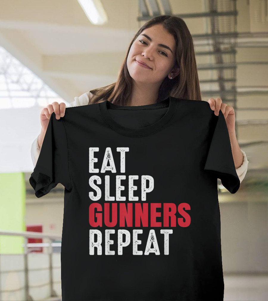 Eat Sleep Gunners Repeat T-Shirt