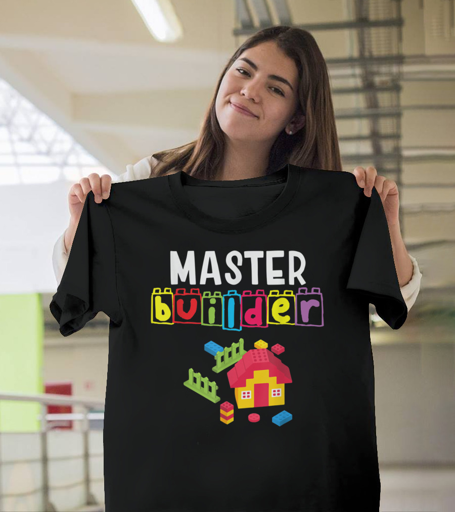 Master Builder Building Blocks House Creation T-Shirt