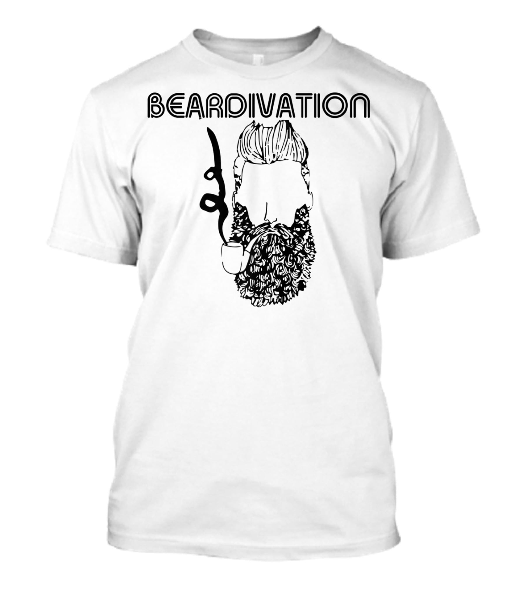 Beardivation Bearded Guy Smoking A Pipe T-Shirt