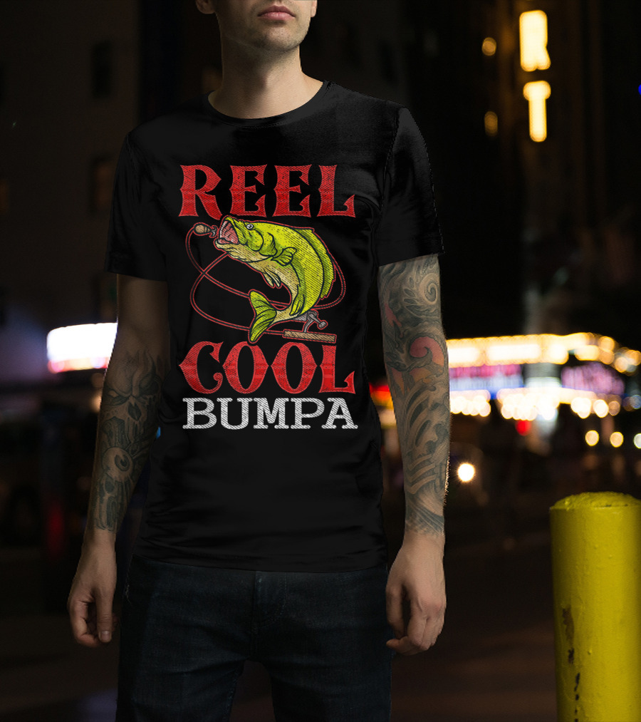Mens Reel Cool Bumpa Fishing Lover Reel Cool Bumpa T-Shirt