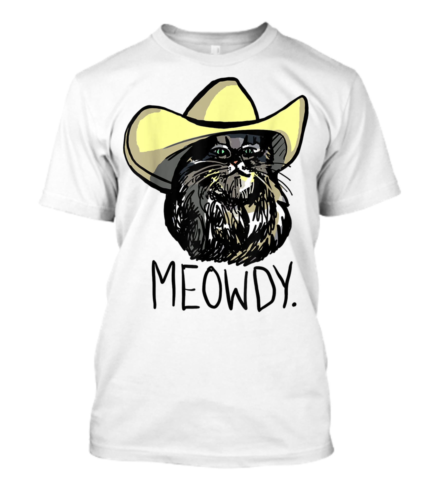 MEOWDY Texas Cowboy Cat T-Shirt