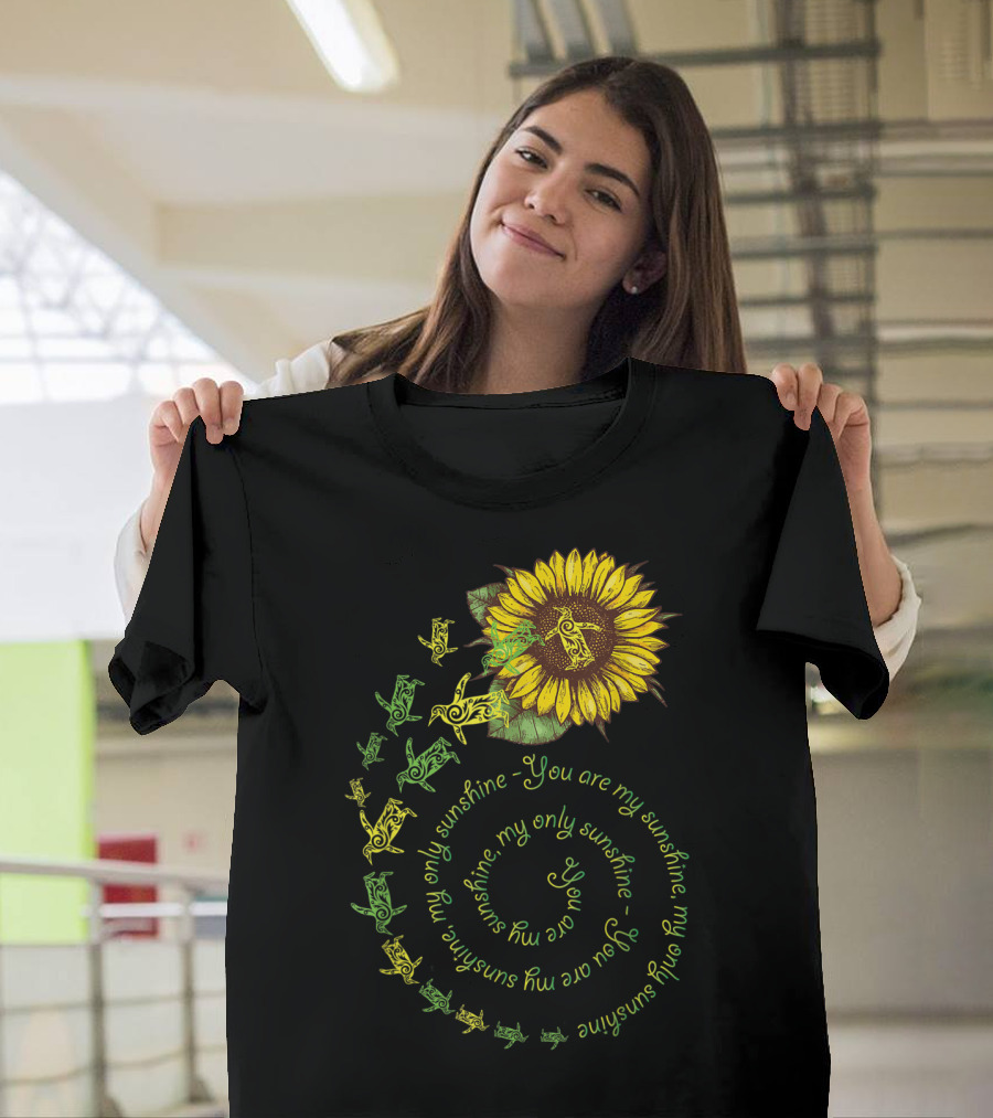 You Are My Sunshine My Only Sunshine Sunflower And Penguin Spiral T-Shirt