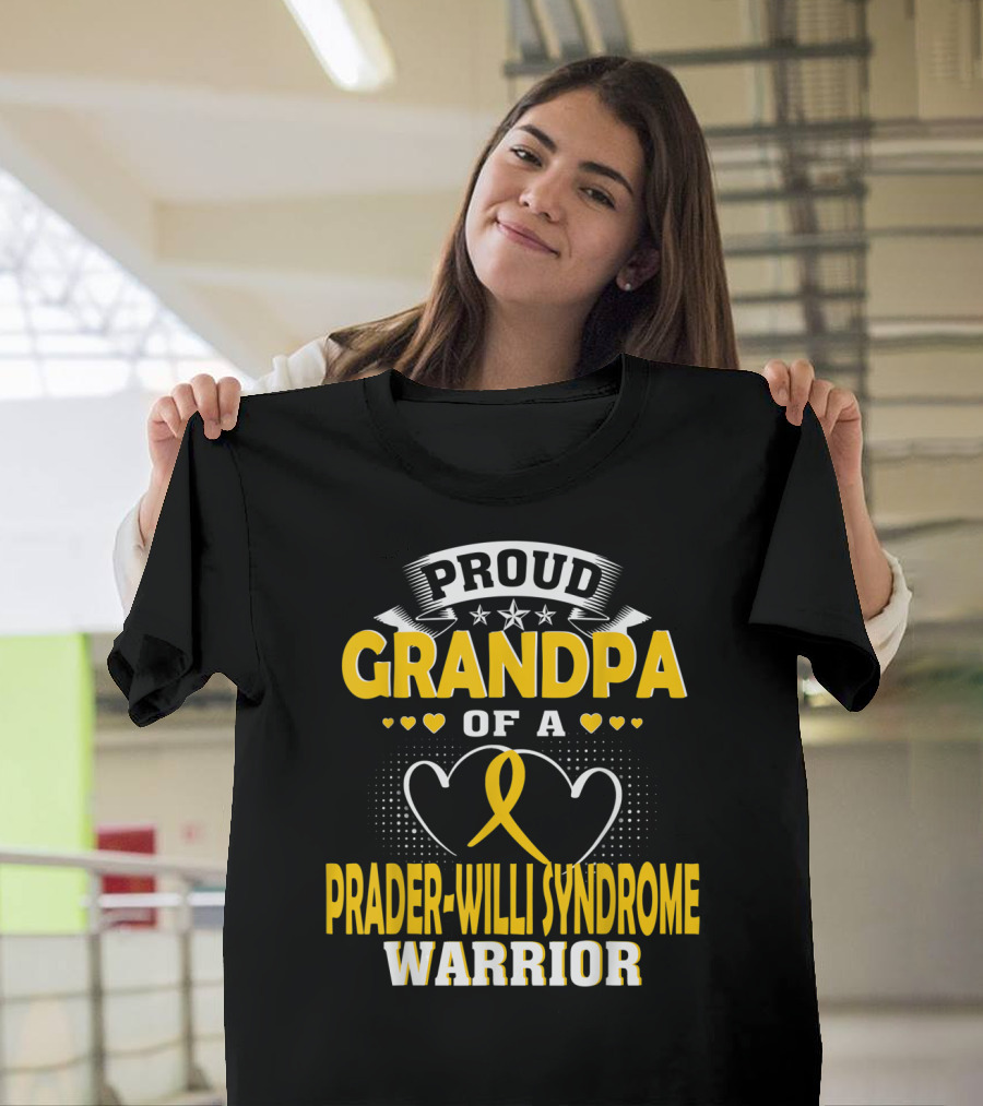 Proud Grandpa of a Prader-Willi Syndrome Warrior T-Shirt