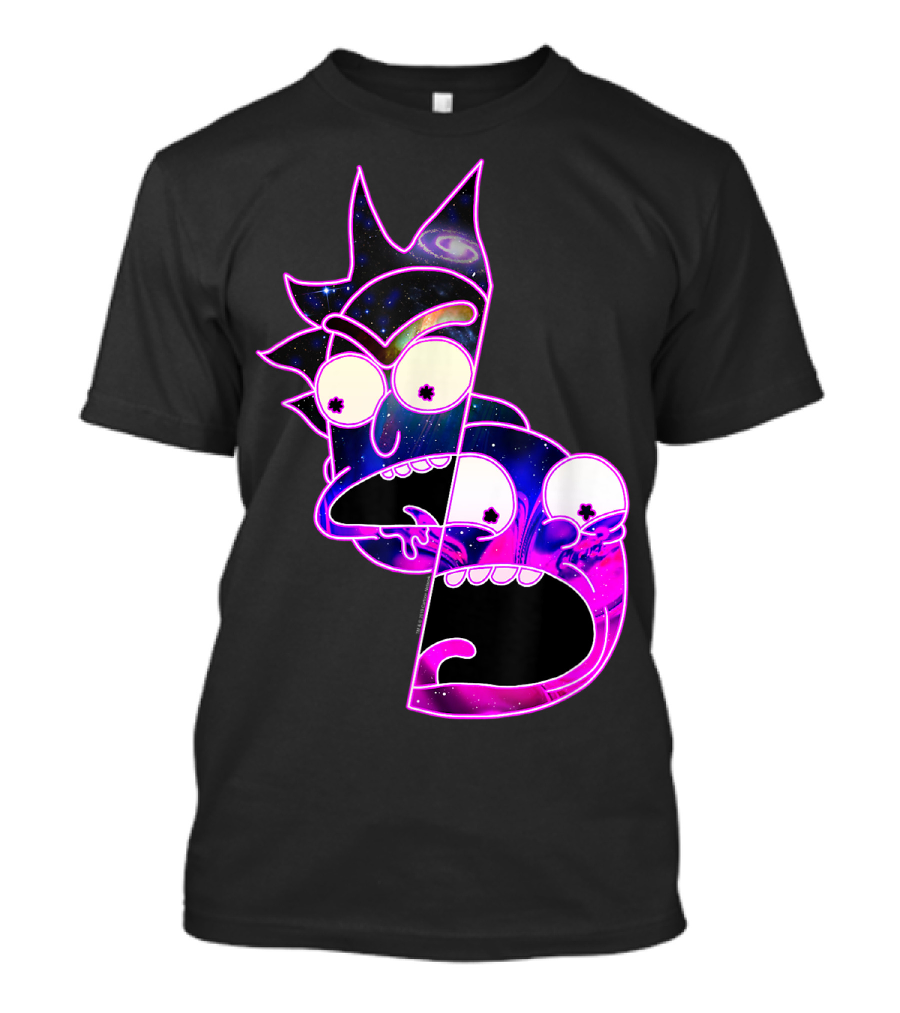 Trippy Galactic Rick And Morty Space Fusion T-Shirt