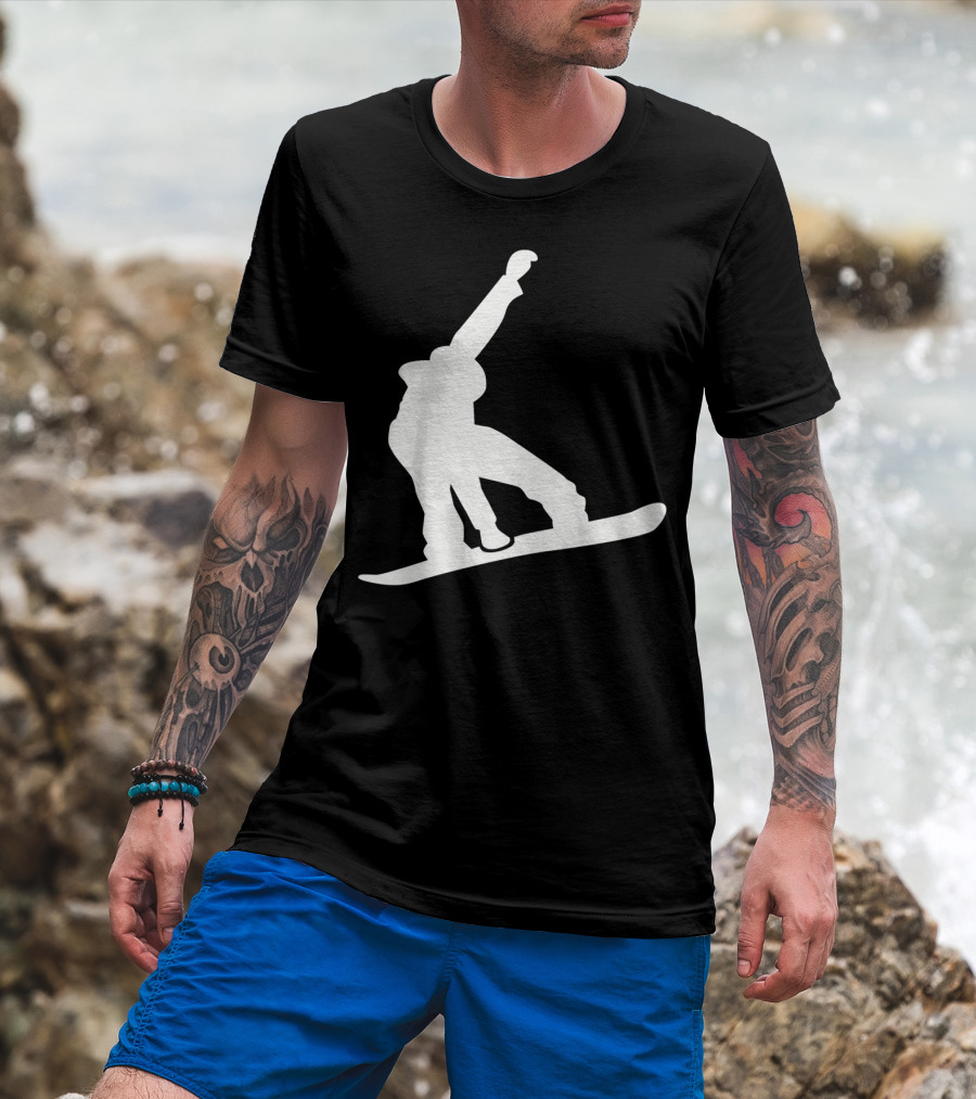 Snowboarder Snowboarding Silhouette Jumper T-Shirt
