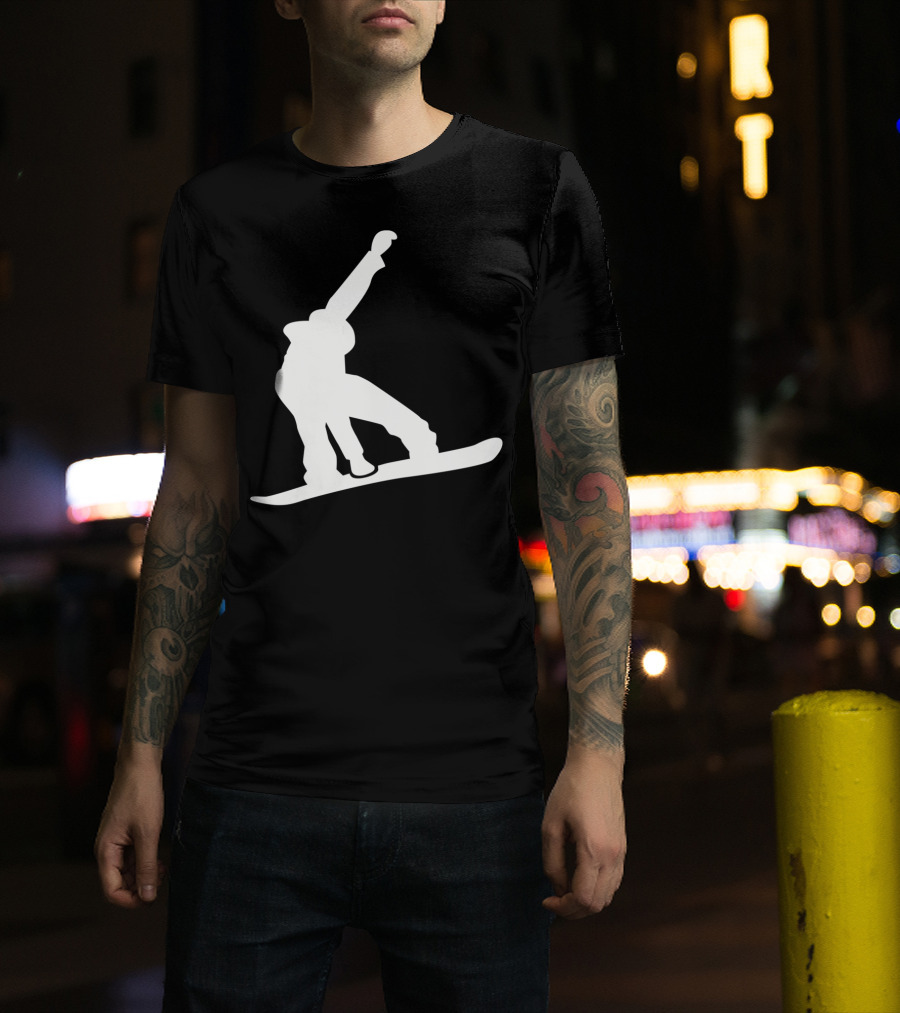 Snowboarder Snowboarding Silhouette Jumper T-Shirt