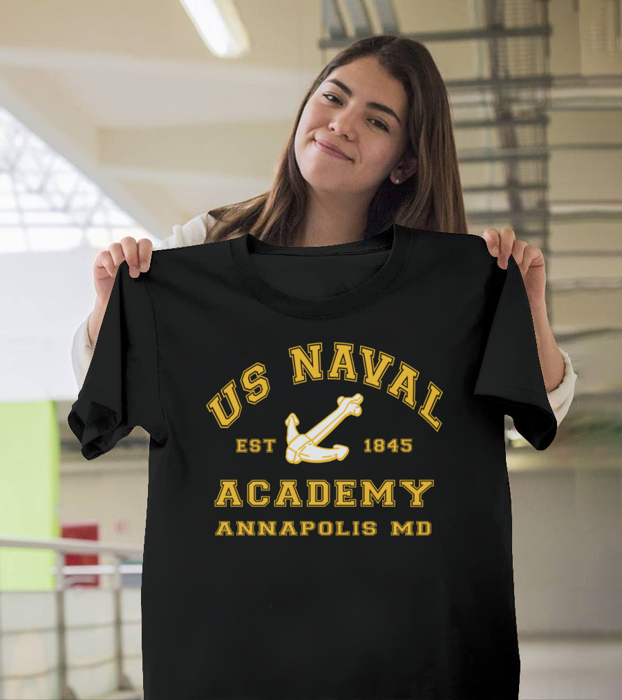 US Naval Academy Est 1845 Annapolis MD Anchor T-Shirt