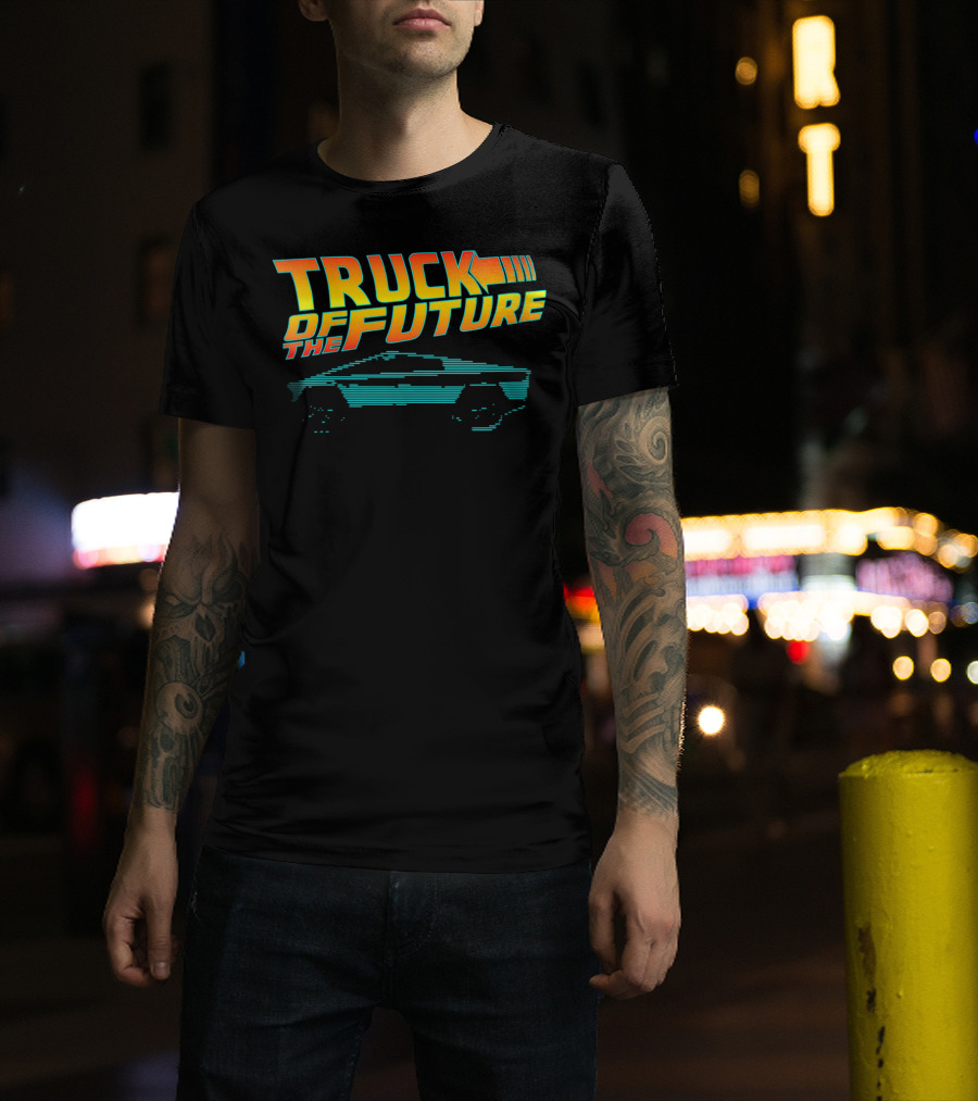 Truck Of The Future Retro Cyber Tech 80s T-Shirt