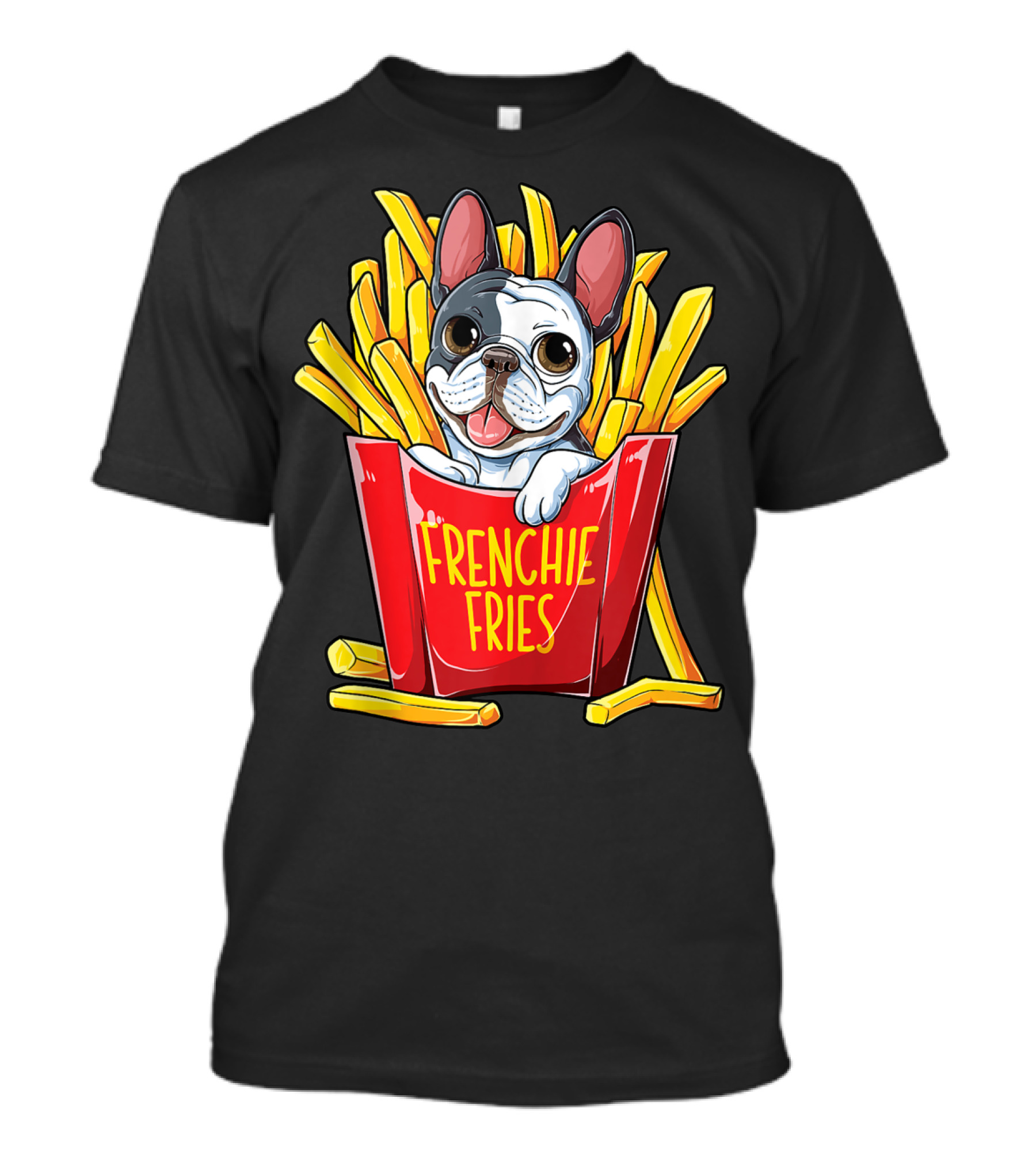 Frenchie Fries French Bulldog In Fry Box T-Shirt