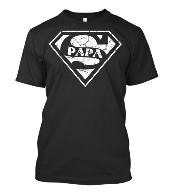Super Papa Emblem Fun T-Shirt
