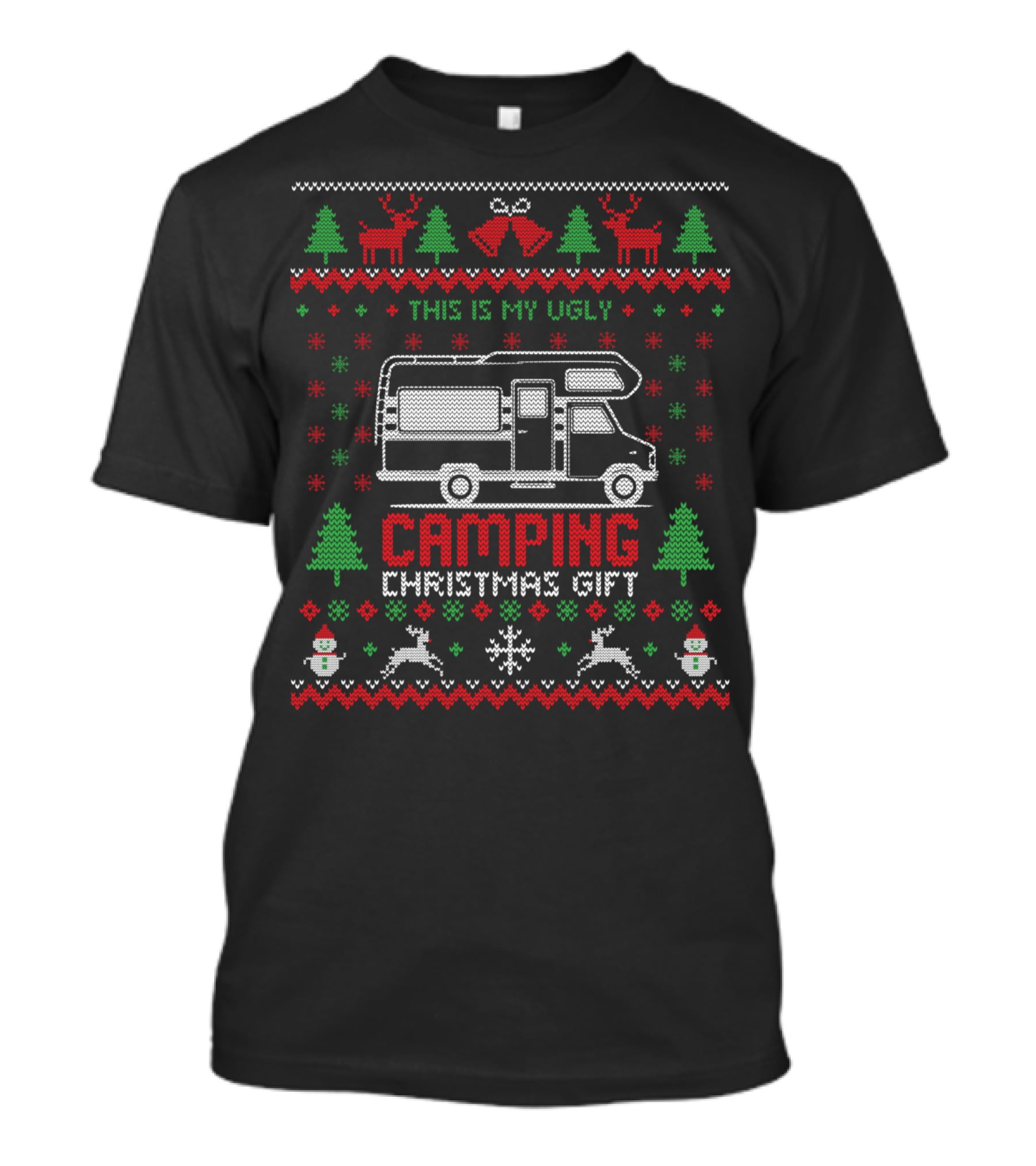 This Is My Ugly Camping Christmas Gift T-Shirt