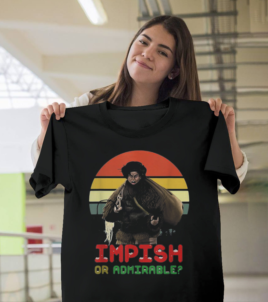 Impish or Admirable Vintage Retro Sunset T-Shirt