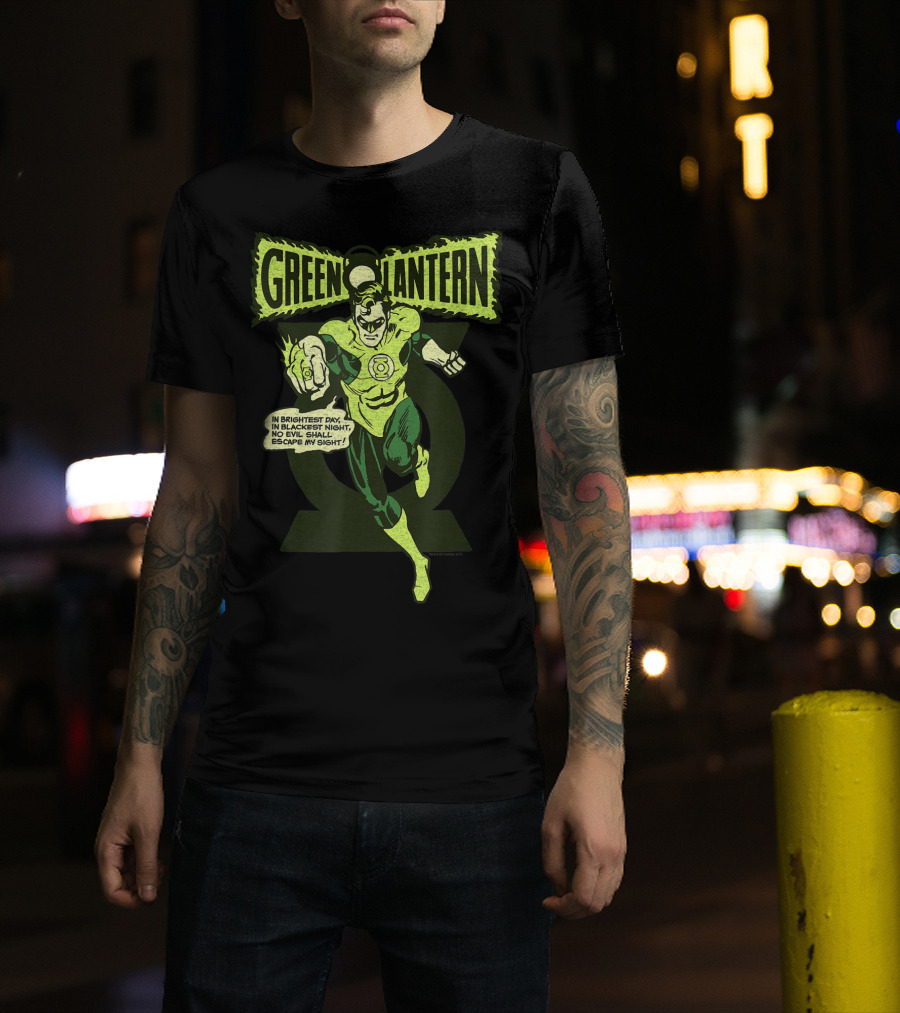 In Brightest Day In Blackest Night Green Lantern Oath T-Shirt