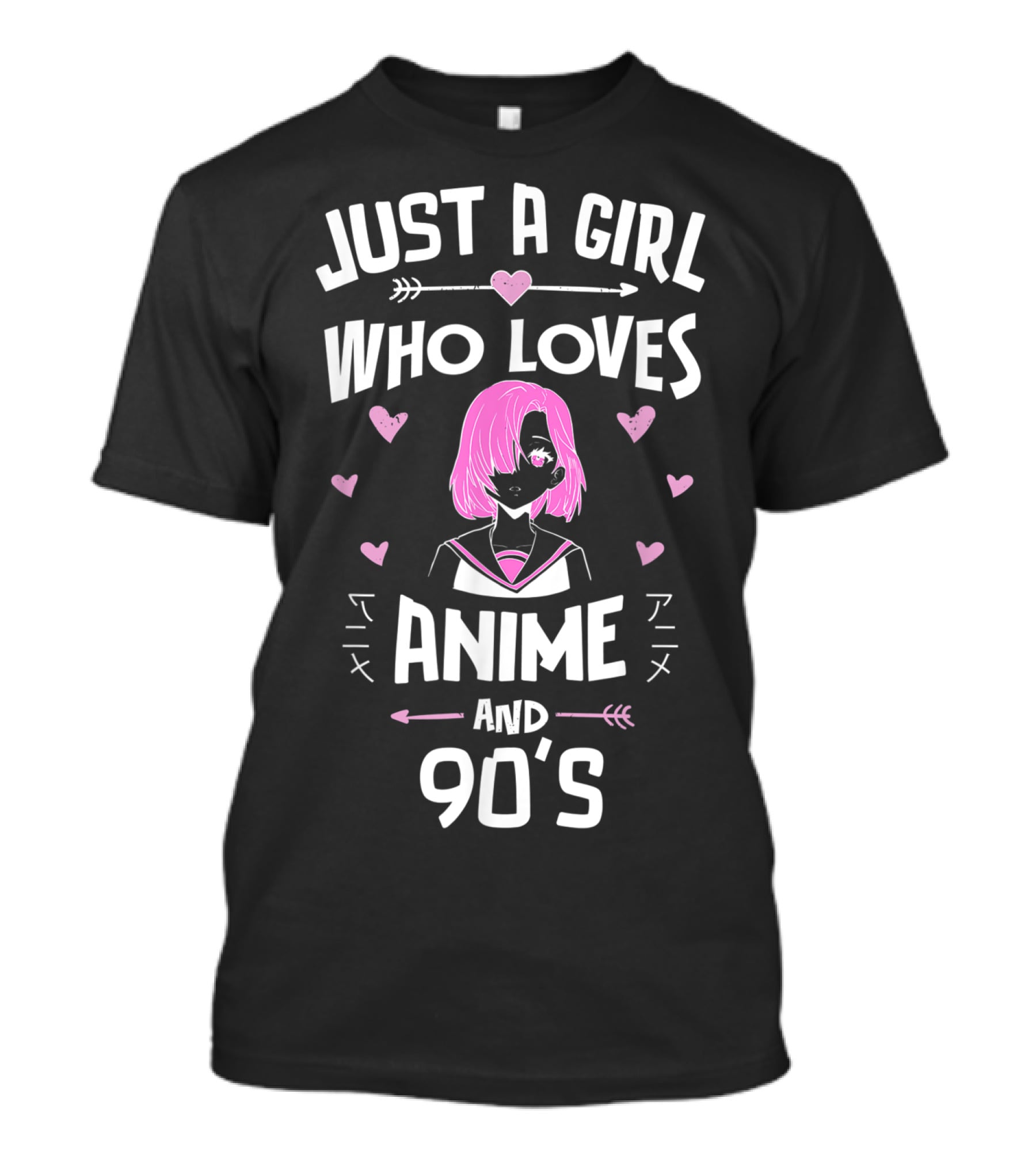 Just A Girl Who Loves Anime And 90's Anime Aesthetic T-Shirt