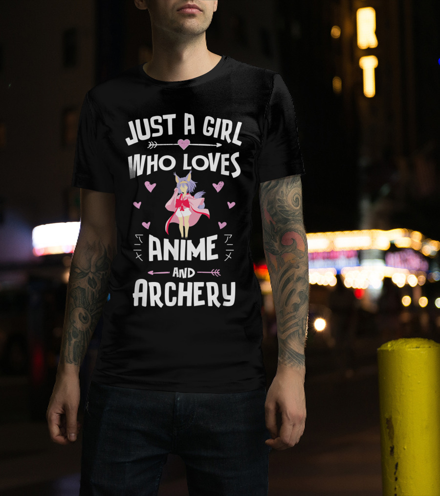 Just A Girl Who Loves Anime And Archery T-Shirt