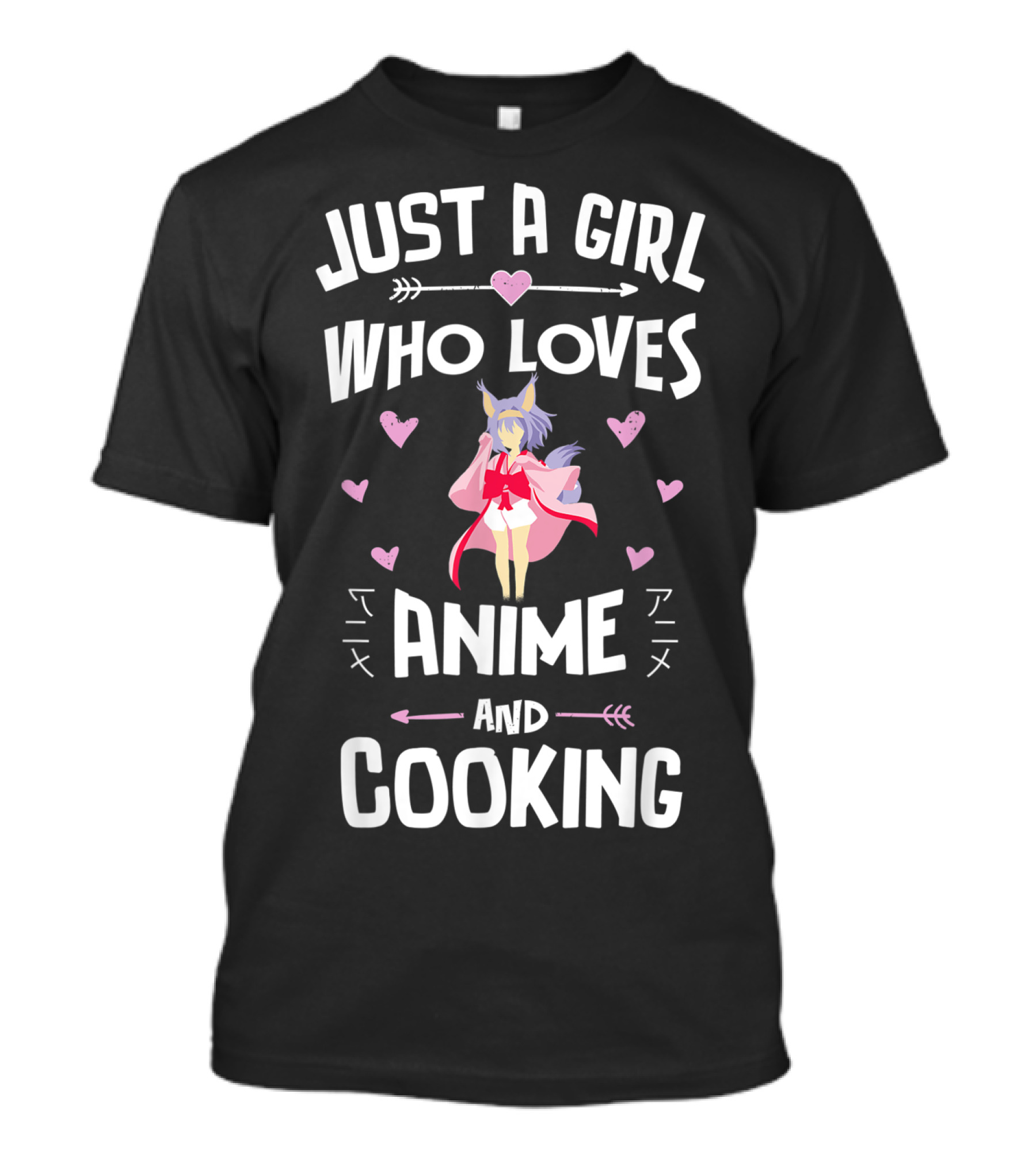 Just A Girl Who Loves Anime And Cooking Anime T-Shirt