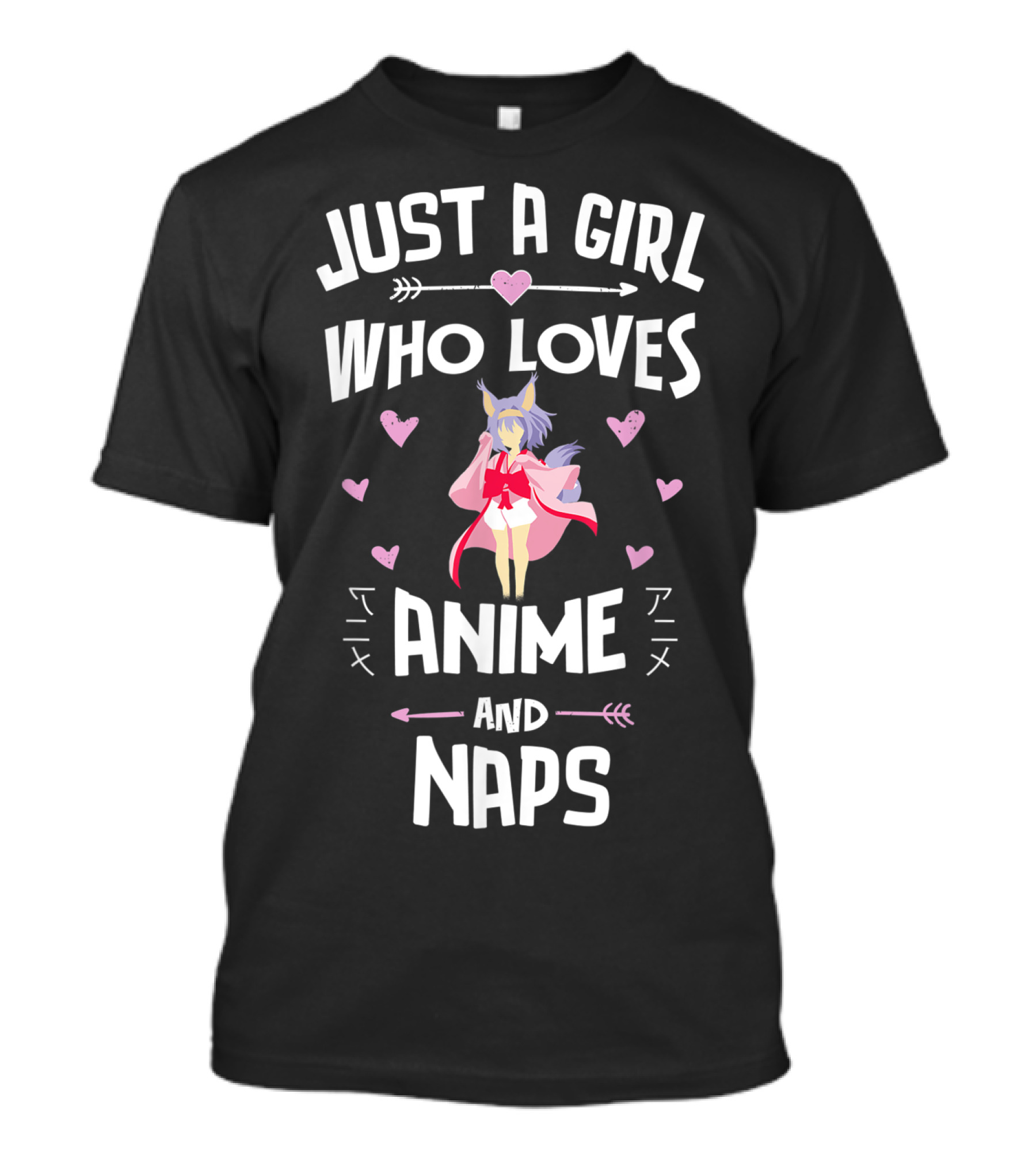 Just A Girl Who Loves Anime And Naps T-Shirt