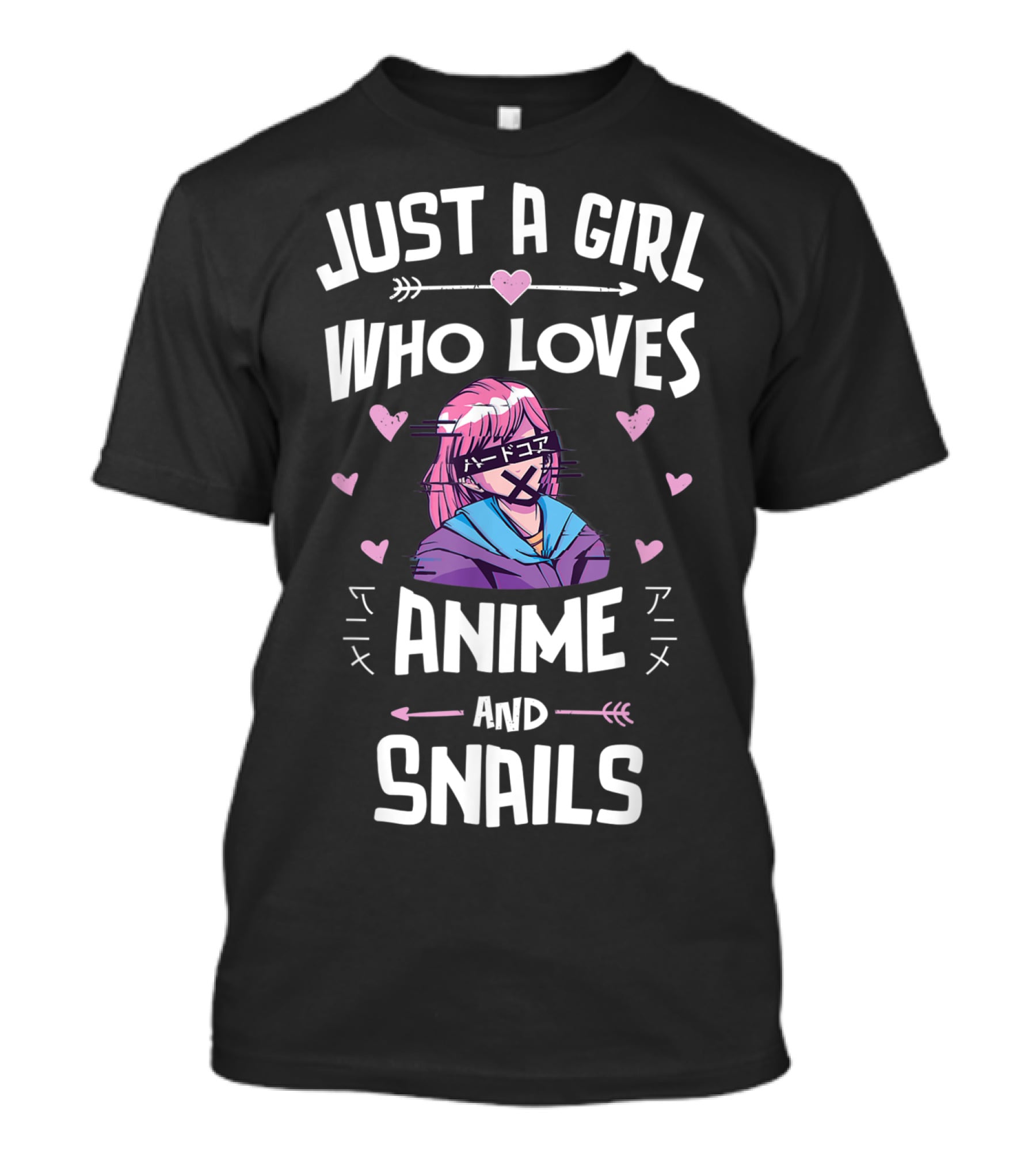 Just A Girl Who Loves Anime And Snails T-Shirt