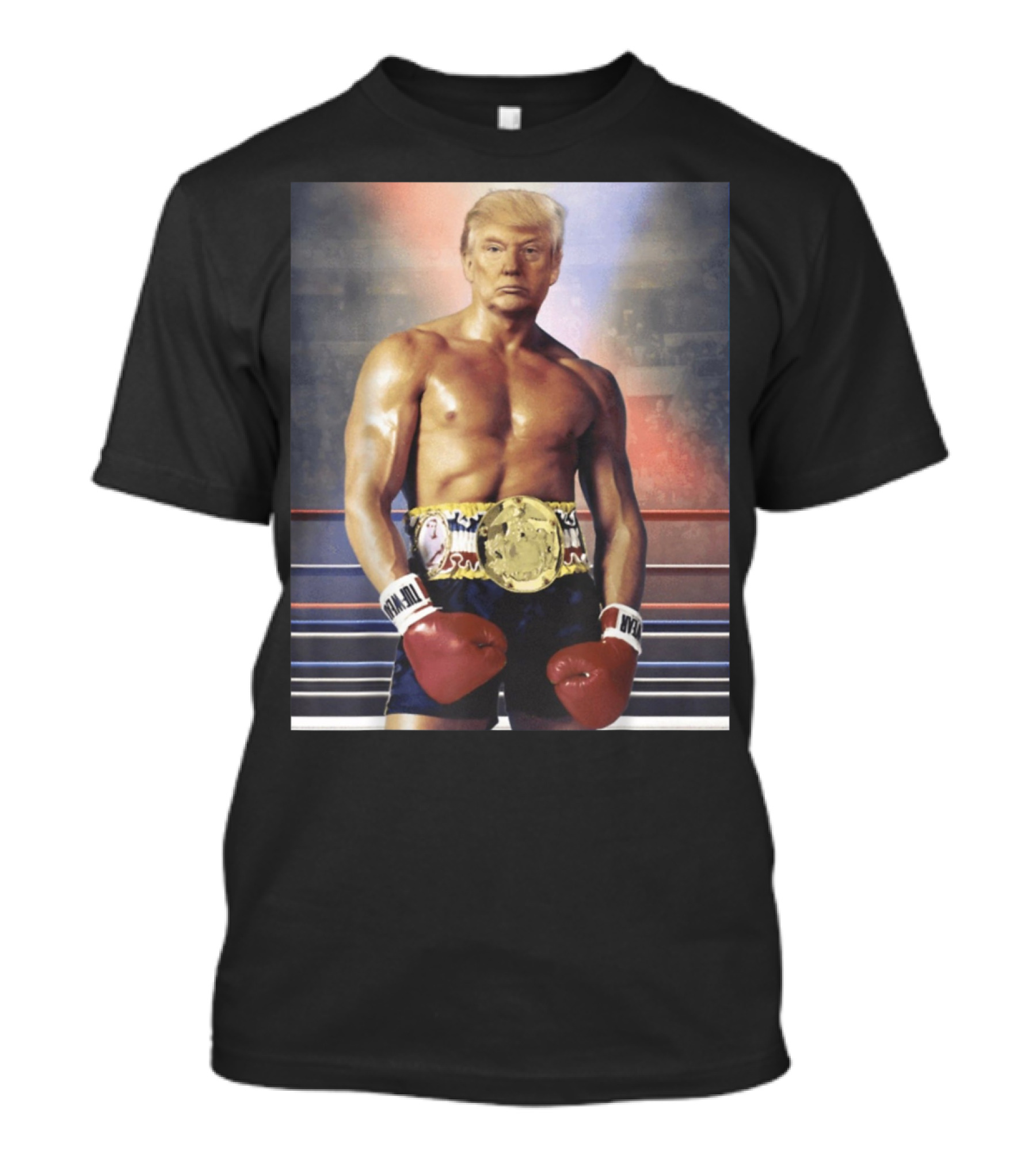 Donald Trump As Boxer Rocky Balboa Champion T-Shirt