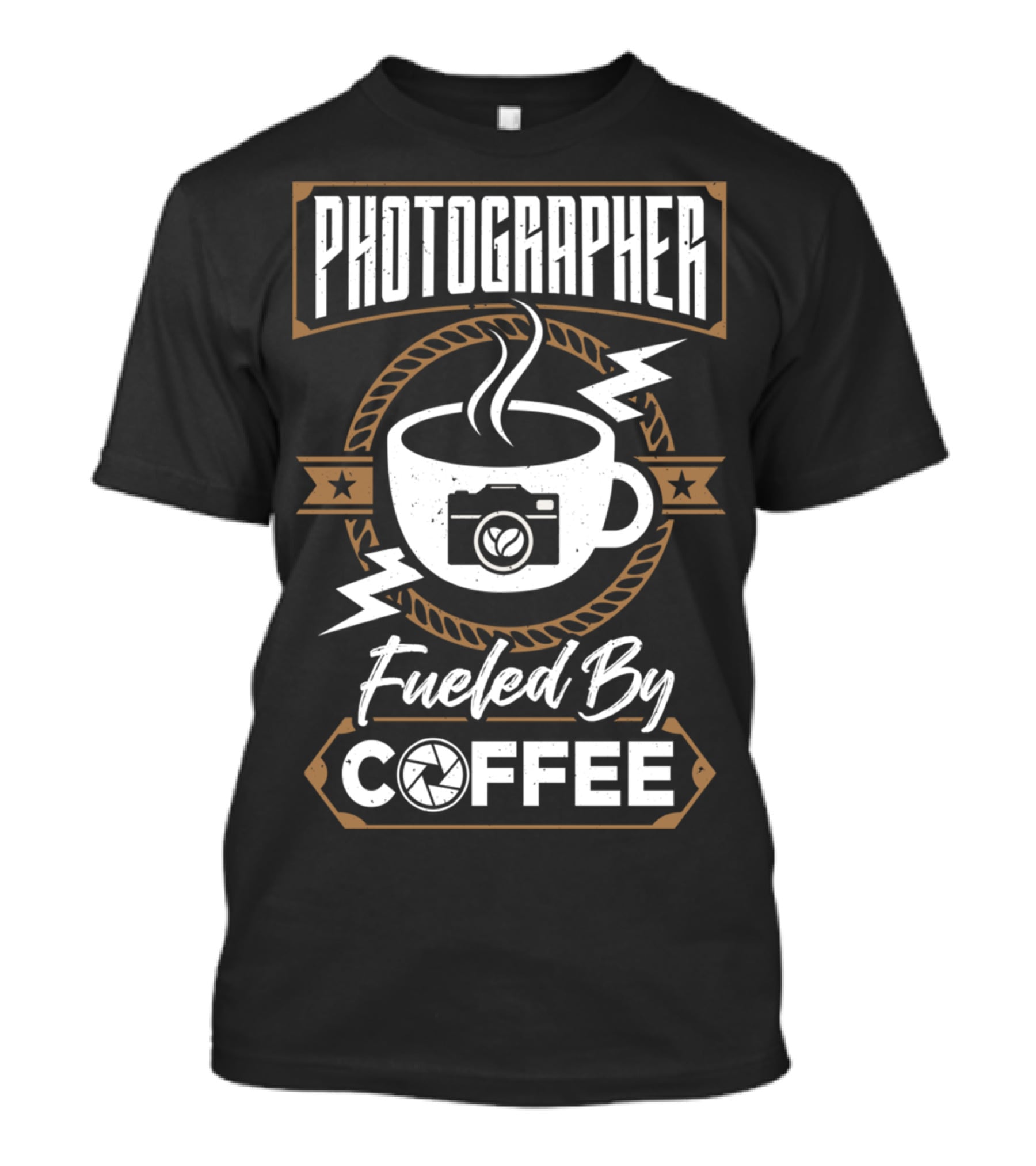 Photographer Fueled By Coffee Camera Cup T-Shirt