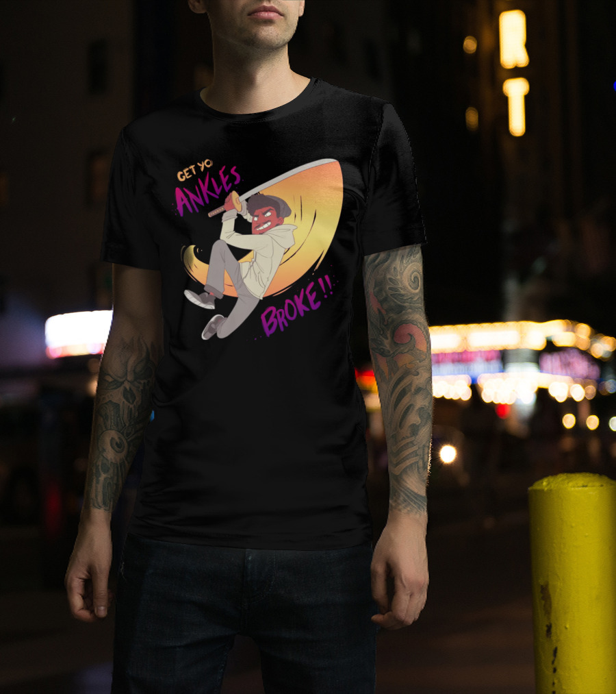 Get Yo Ankles Broke Animated Sword Action Scene T-Shirt