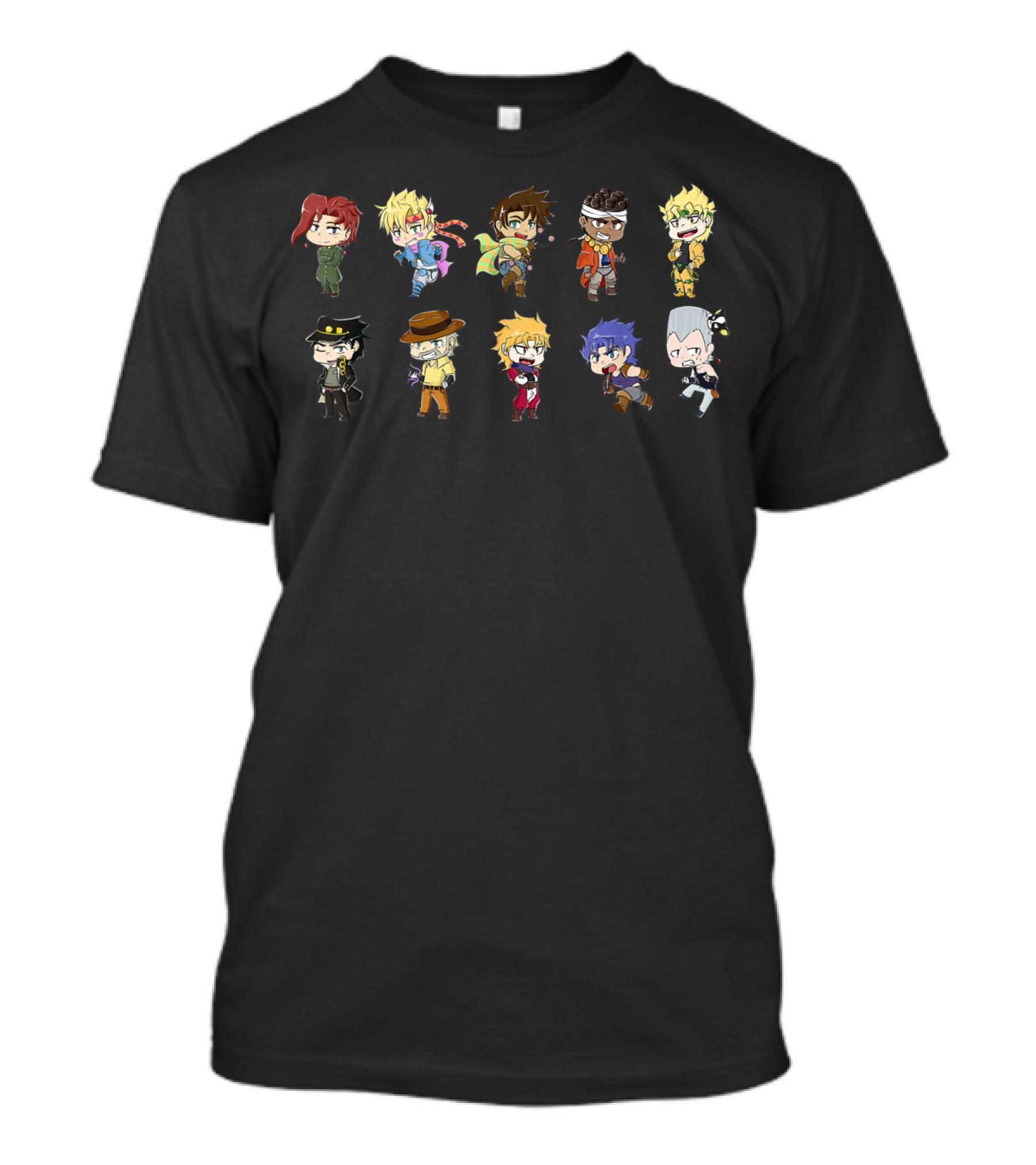 Jojo's Bizarre Adventure Chibi Character Lineup T-Shirt