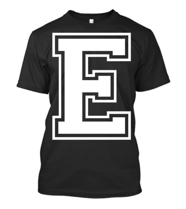 Letter E Initial Old School Group Match T-Shirt
