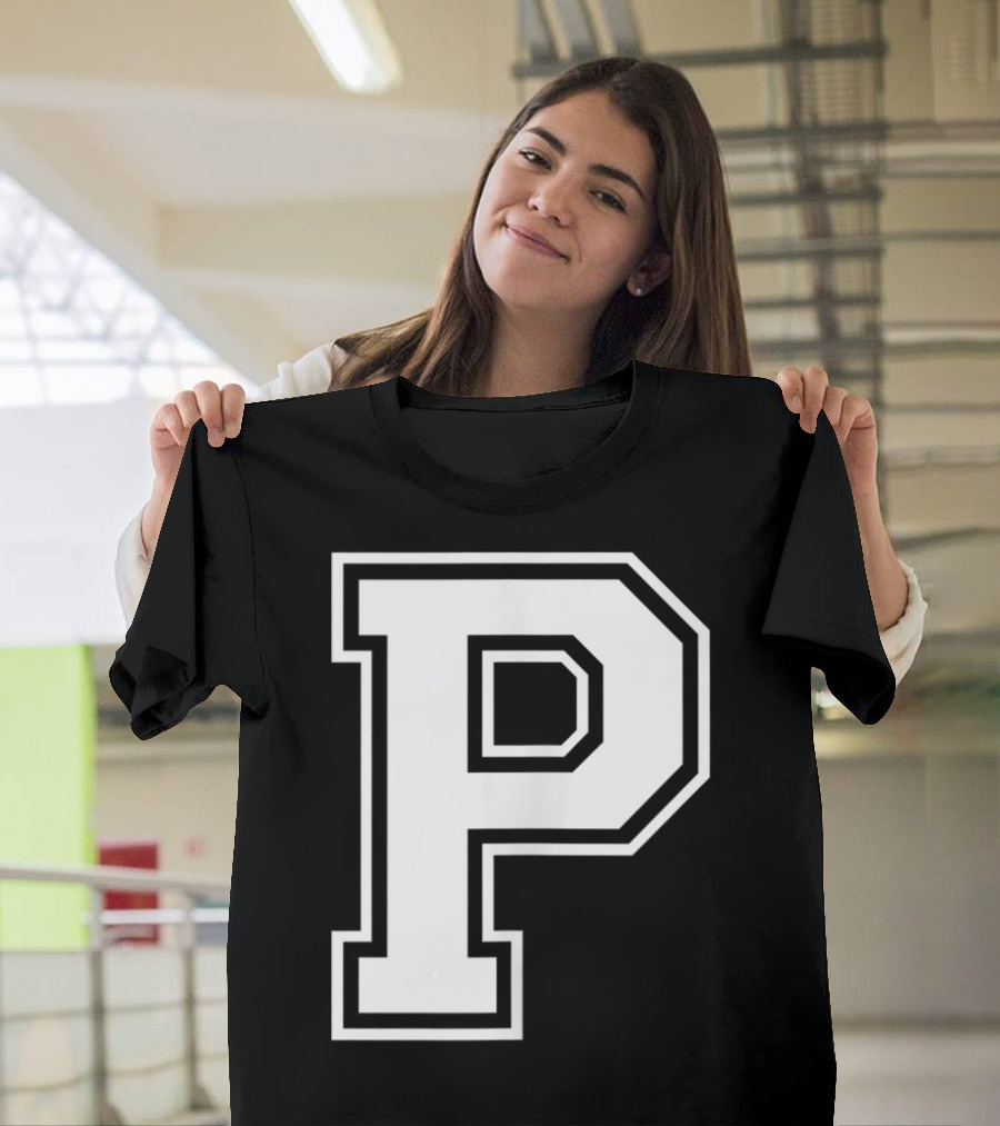 Old School Letter Name Initial P Classic T-Shirt