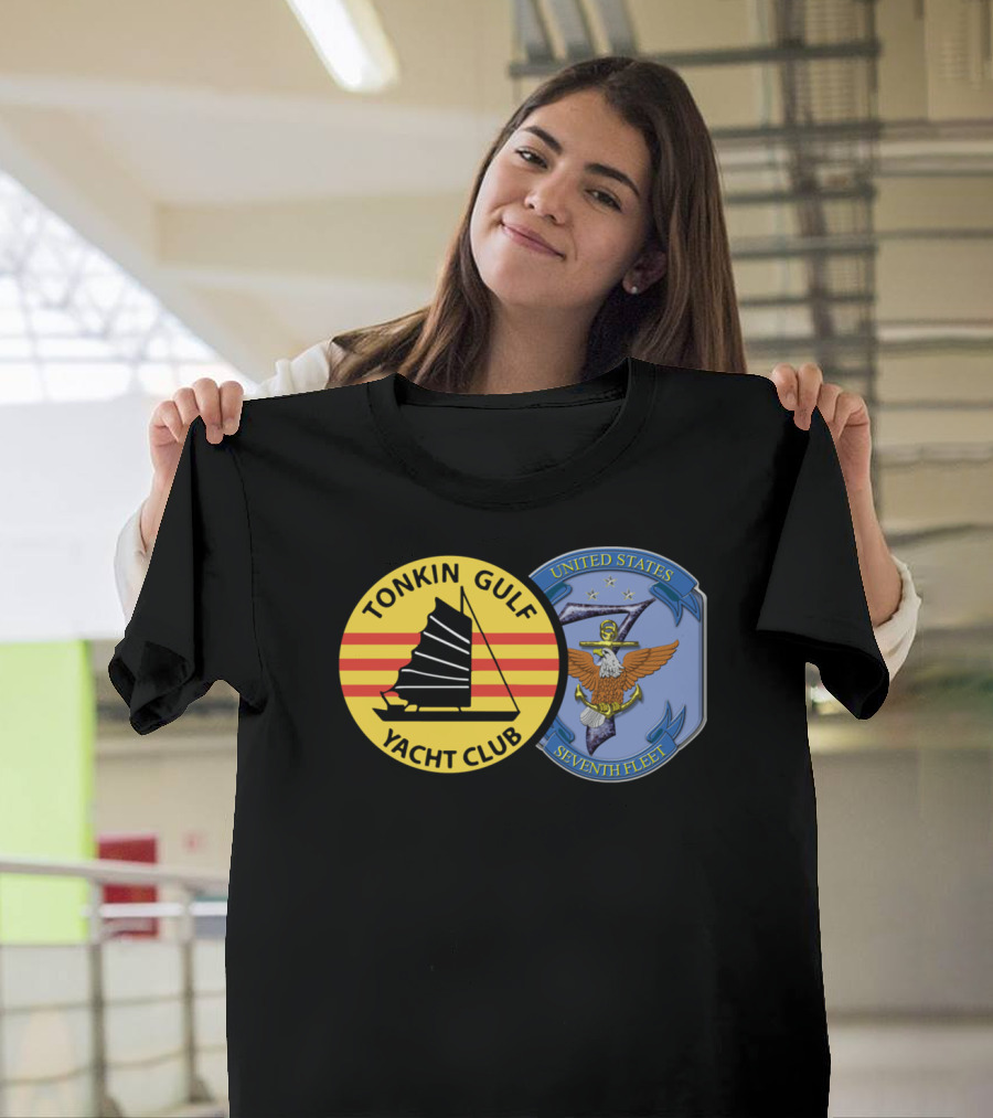 Tonkin Gulf Yacht Club United States Seventh Fleet Navy Emblem T-Shirt