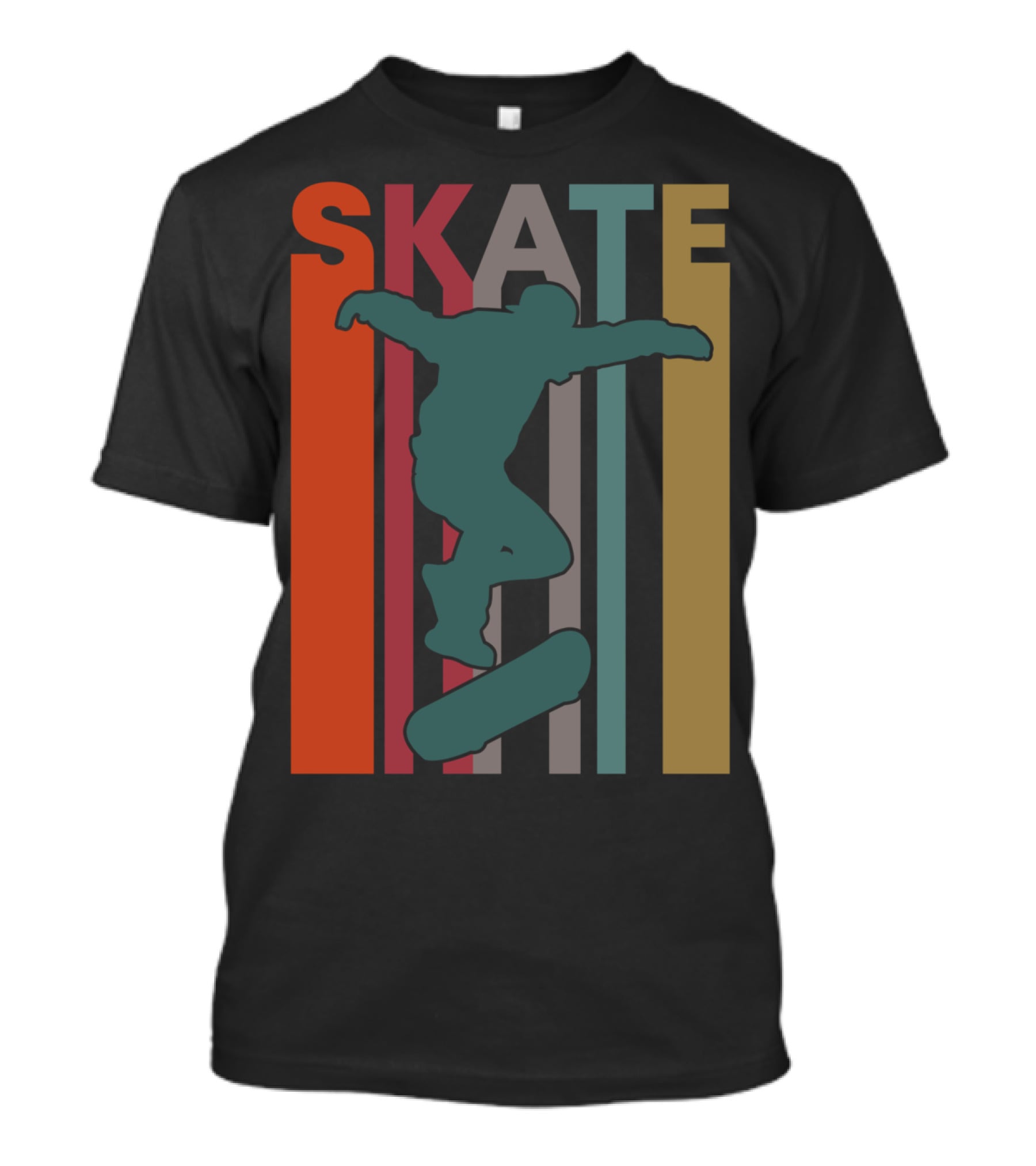 Retro Skate Skateboarder Vintage 70S 80S Skateboarding T-Shirt