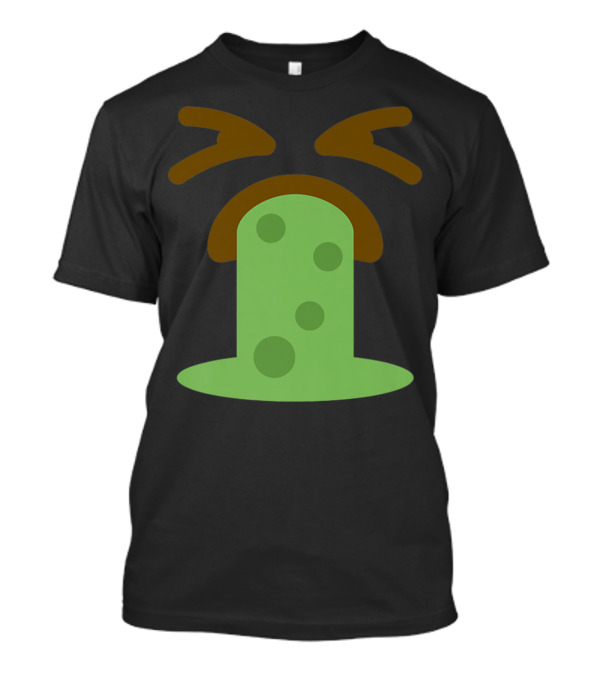 Funny Vomit Emoji Halloween Group T-Shirt