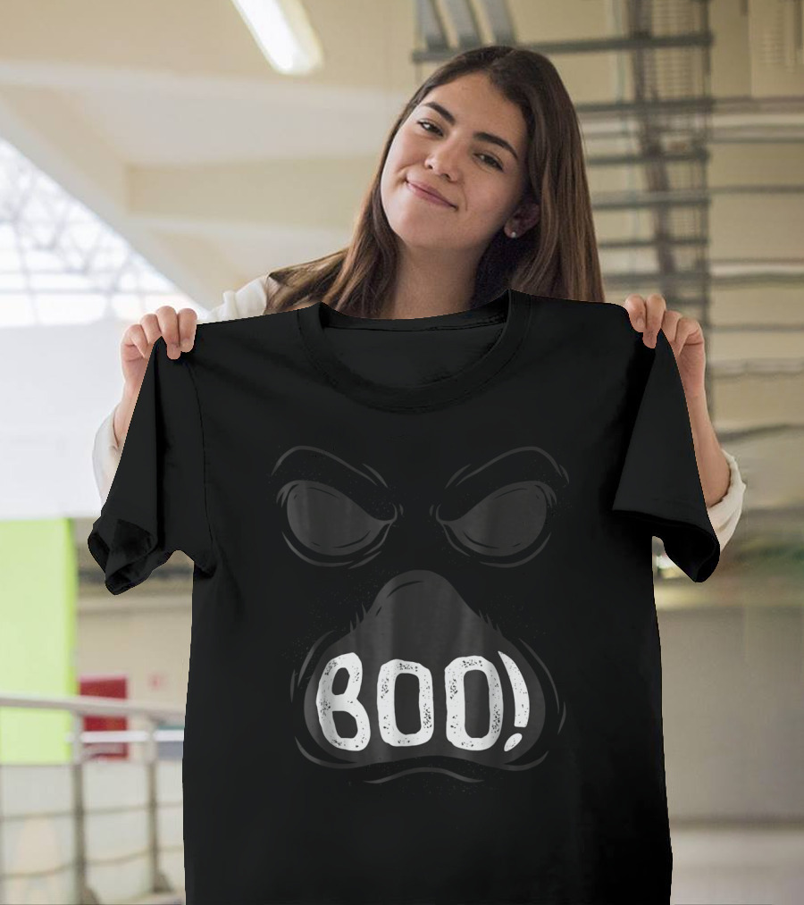 BOO Ghost Costume Lazy Last Minute T-Shirt