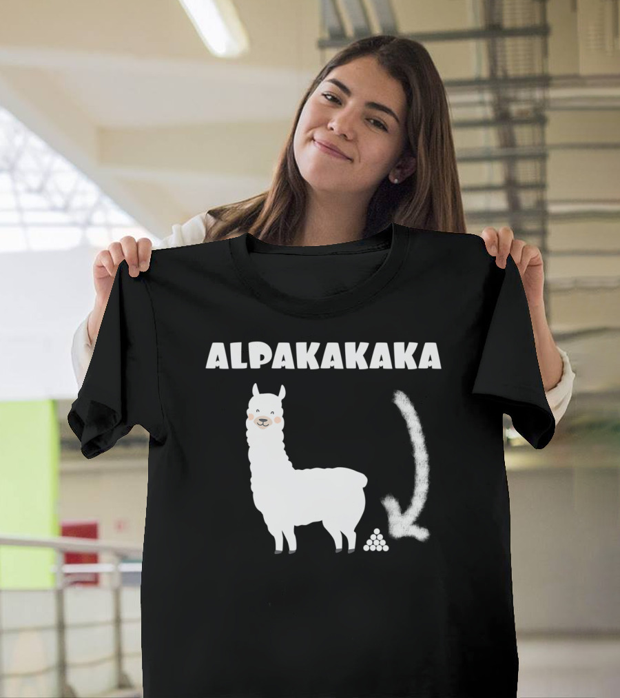 Alpakakaka Lustige Alpaka Grafik mit Humorvoller T-Shirt