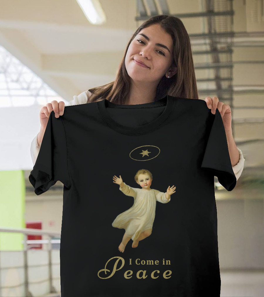 I Come In Peace Angelic Star Halo T-Shirt