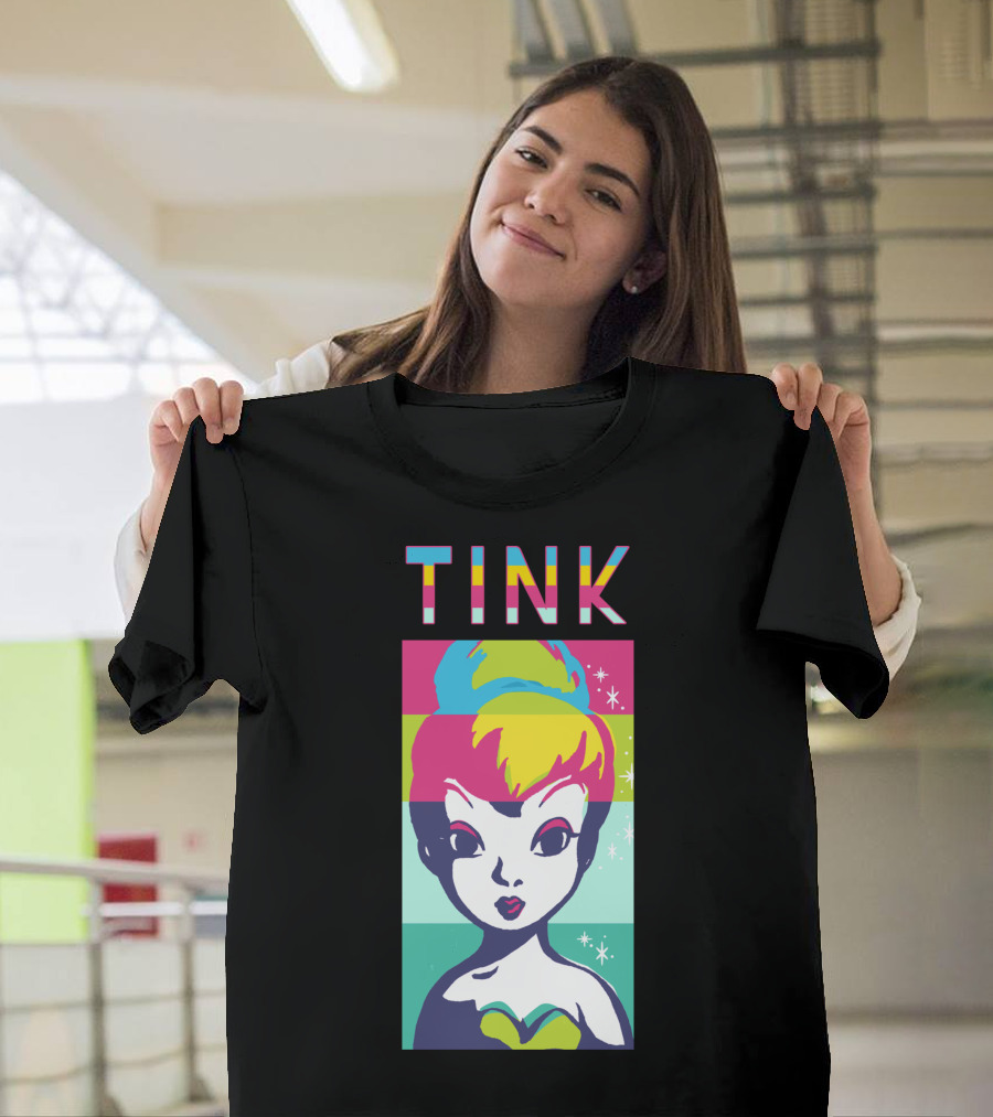 Disney Peter Pan Tinker Bell Tink Color Block T-Shirt