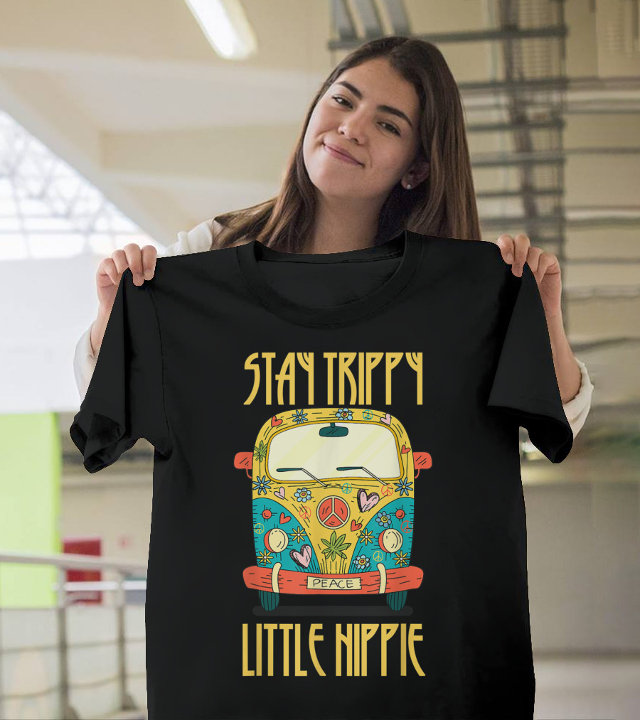 Stay Trippy Peace Van Little Hippie T-Shirt