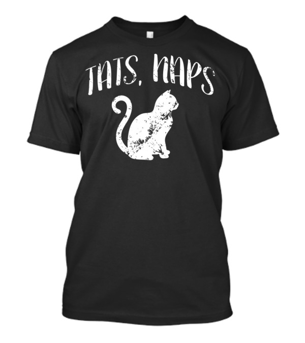 Tats Naps Funny Cat Lover Tattoo T-Shirt
