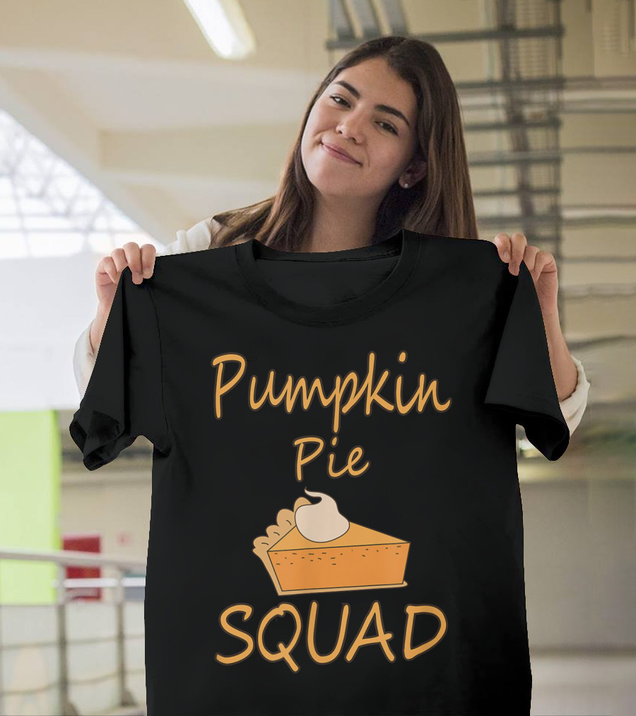 Pumpkin Pie Slice Whipped Cream Squad T-Shirt
