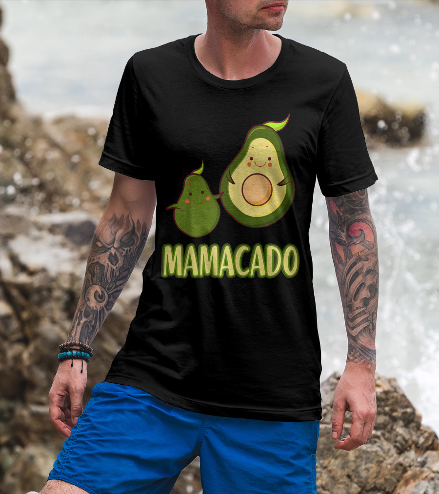 Mamacado Cute Avocado Pregnant Kawaii T-Shirt