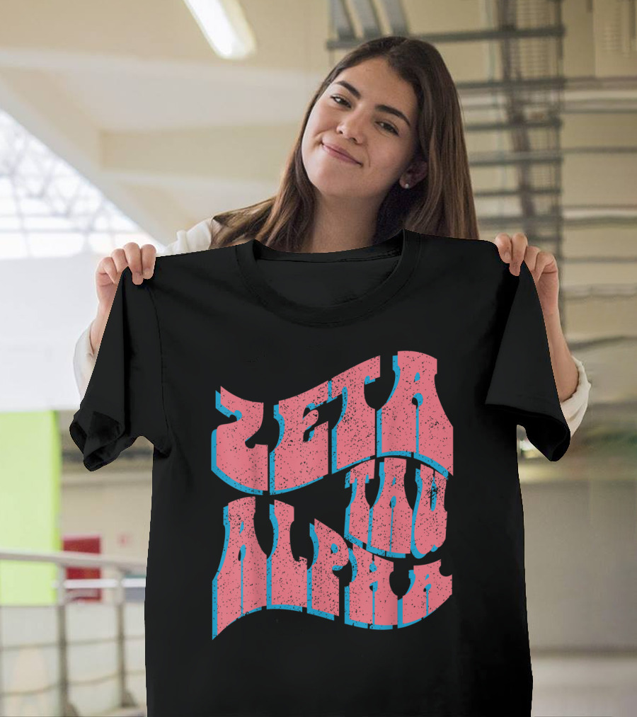 Zeta Tau Alpha Retro Style Pledge Rush Sorority T-Shirt
